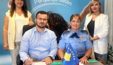 L'Associazione delle donne della polizia del Kosovo firma un accordo di cooperazione con l'ospedale americano in Kosovo