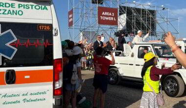 La Croce Verde di Pistoia all’assistenza sanitaria del Giubileo dei Giovani a Roma