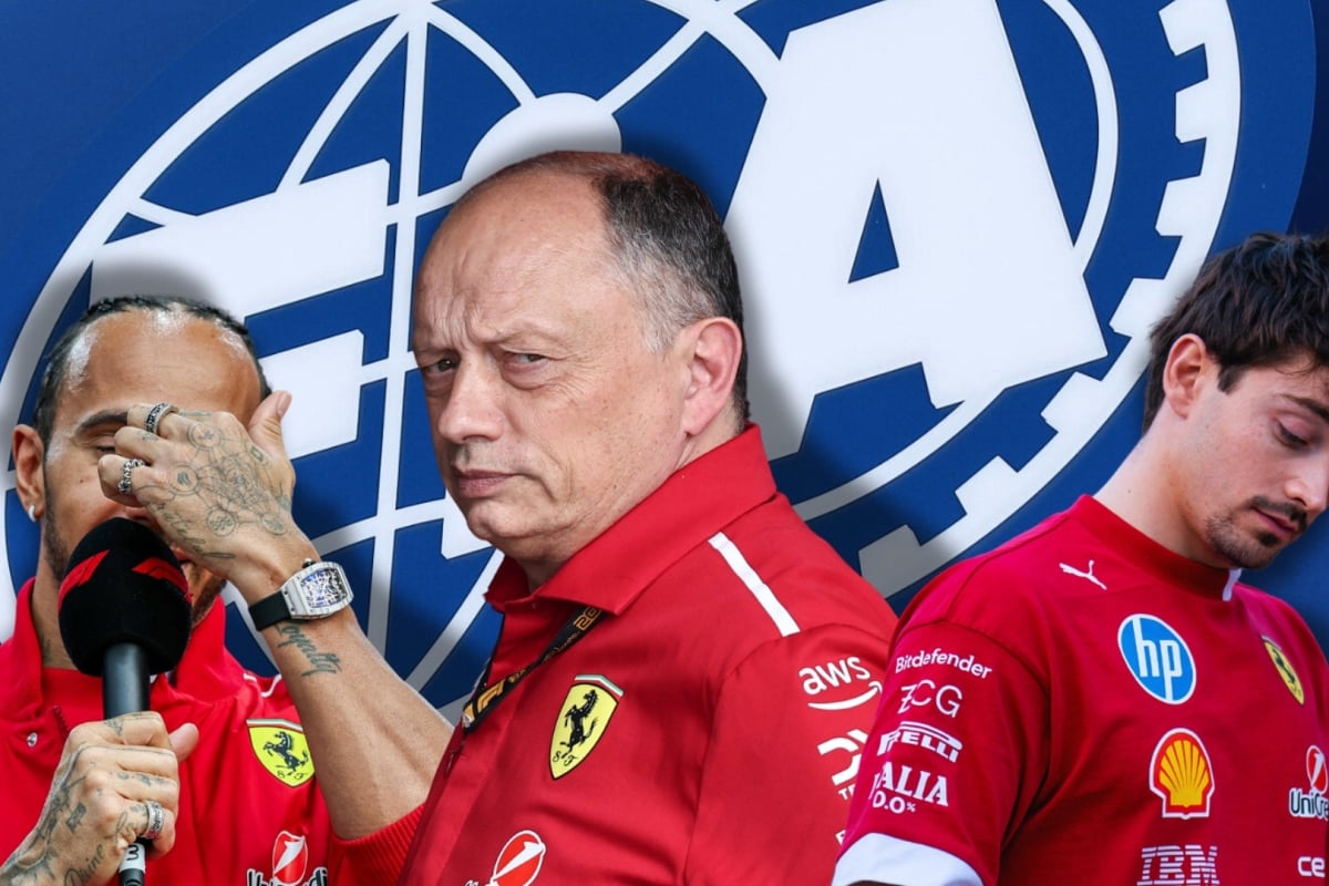 lewis hamilton, fred vasseur, charles leclerc, ferrari, fia, edit