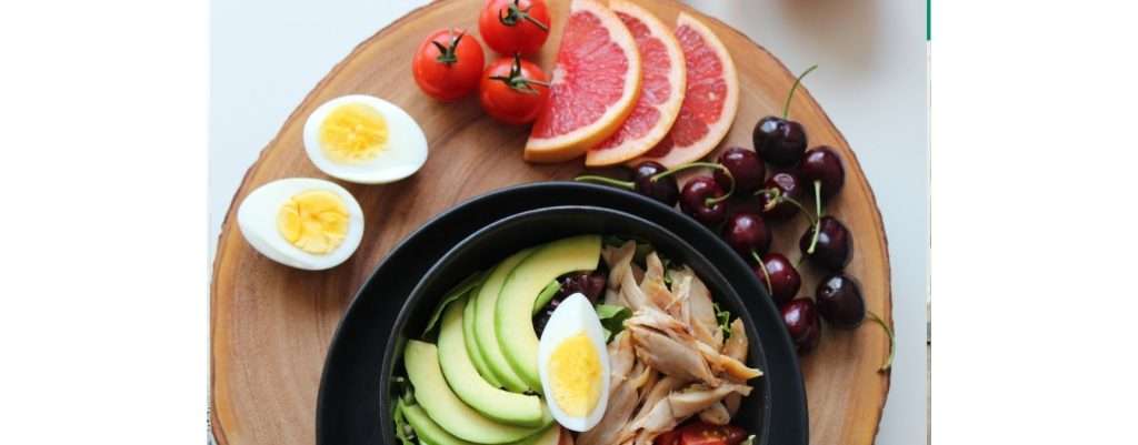 uova, frutta e verdura per prendersi cura della propria salute