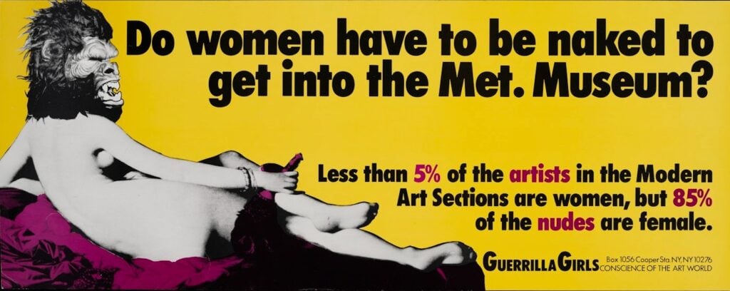 Guerrilla Girls, Do we have to get naked, fotografia dell'artista
