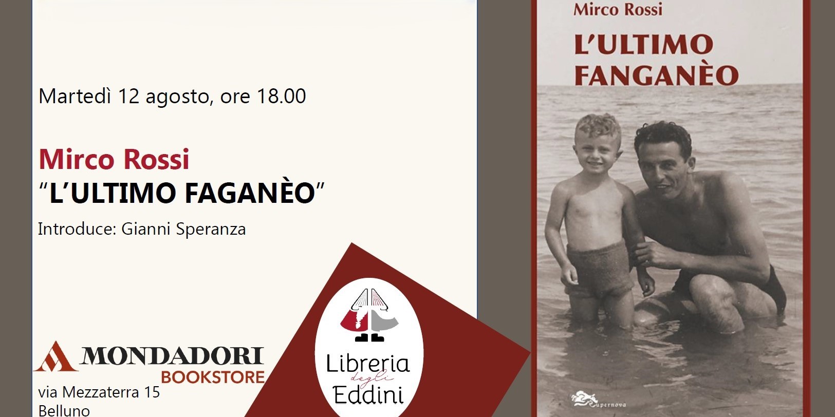 Mirco Rossi presenta “L’ultimo fanganèo” alla libreria degli Eddini