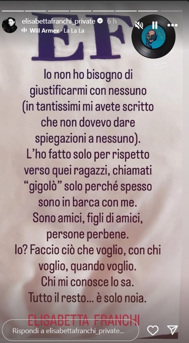 Elisabetta Franchi su Instagram