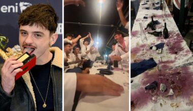 il ‘depresso fortunato’ scivola sulle macchie di vino rosso