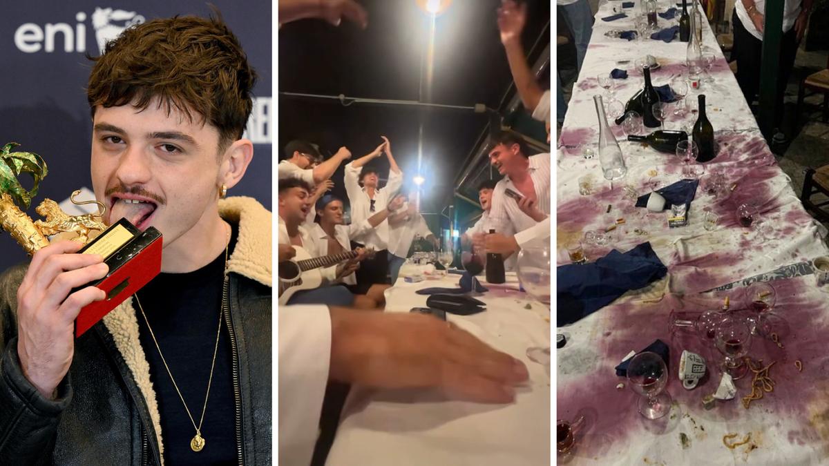 il ‘depresso fortunato’ scivola sulle macchie di vino rosso