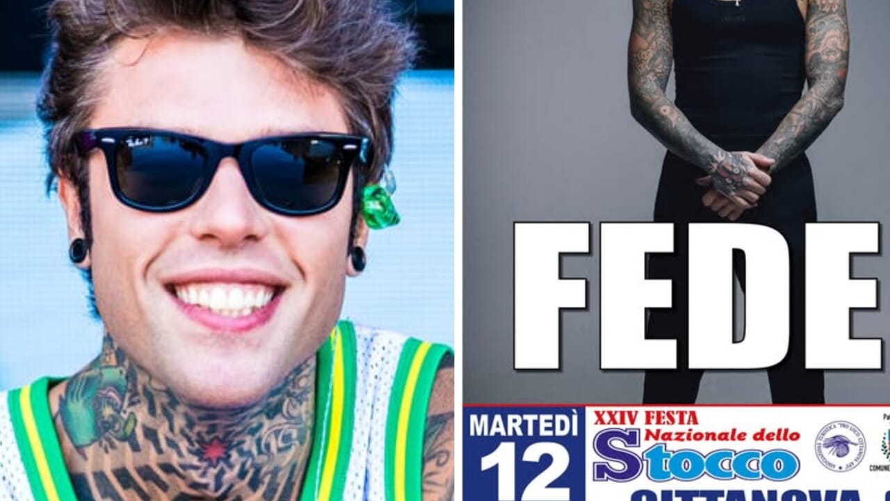 Fedez e l'esibizione alla sagra dello stoccafisso (con il cachet da 100mila euro)