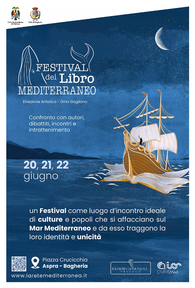 Festival del Libro Mediterraneo ad Aspra il 20, 21 e 22 giugno 2025