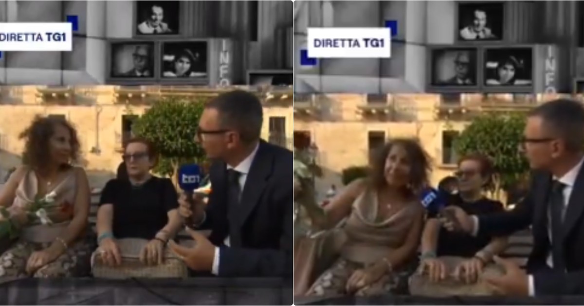 'Ruba' i fiori dalle corone ai funerali di Pippo Baudo e lo 'confessa' in diretta al Tg1: "Volevo un ricordo"