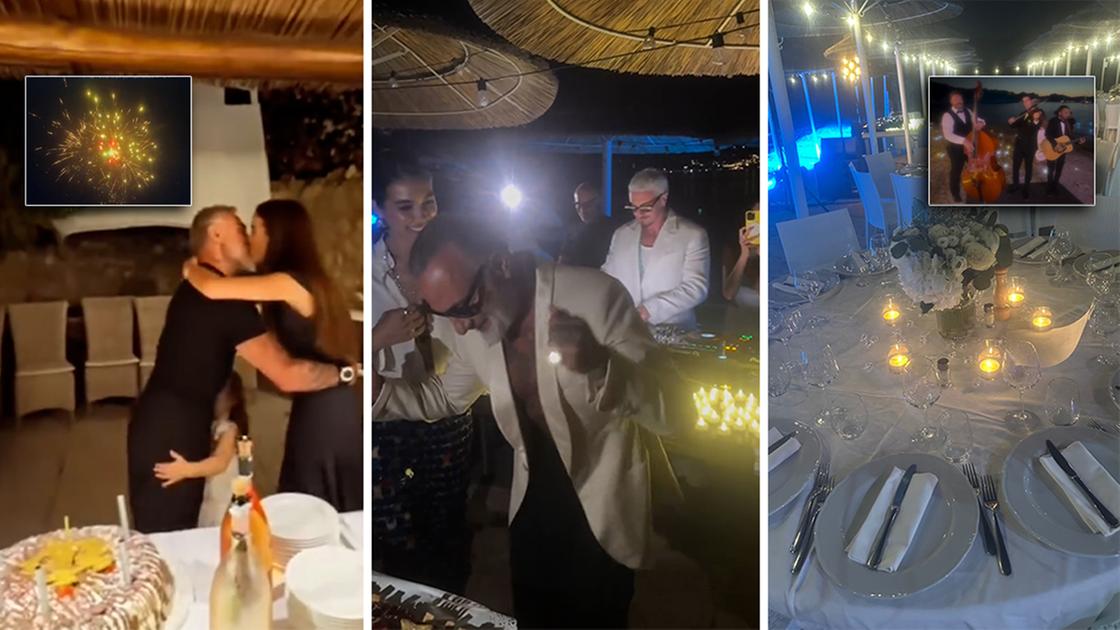 Gianluca Vacchi, super festa di compleanno per i suoi 58: amici vip, fuochi d’artificio e discorso toccante