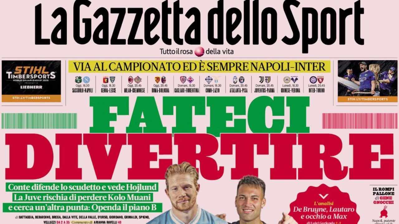 Prime pagine: "Fateci divertire"; "Juve, 10 affari in 10 giorni" - Gianluca Di Marzio