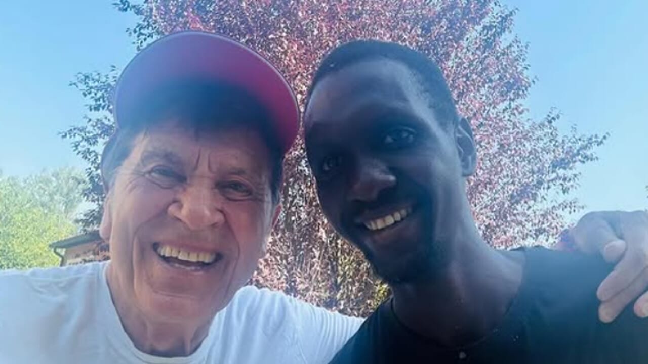 la foto è bellissima (e anche la dedica del cantante)