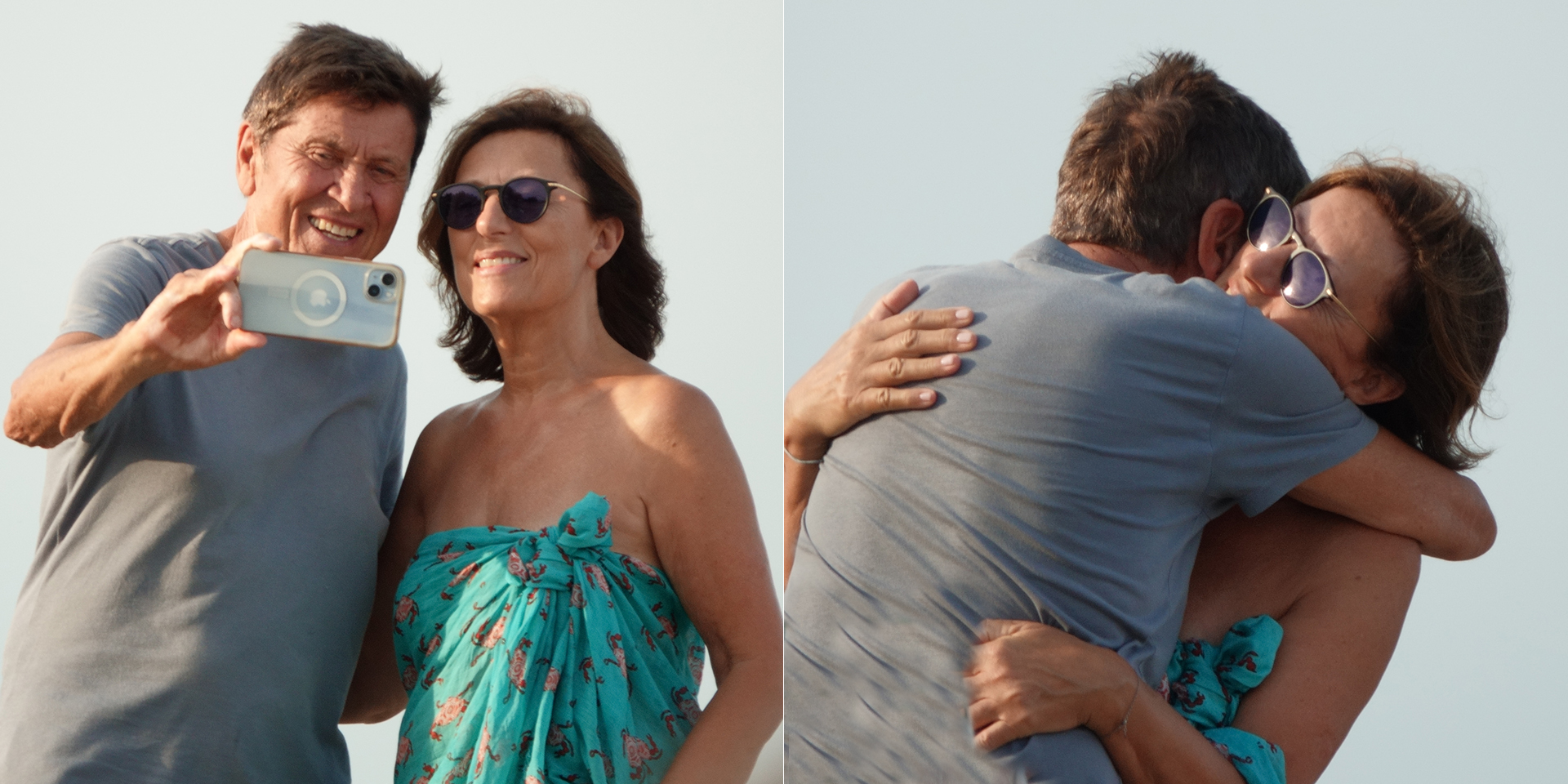 Gianni Morandi e le sue abitudini estive: carte e abbracci ad Anna Dan