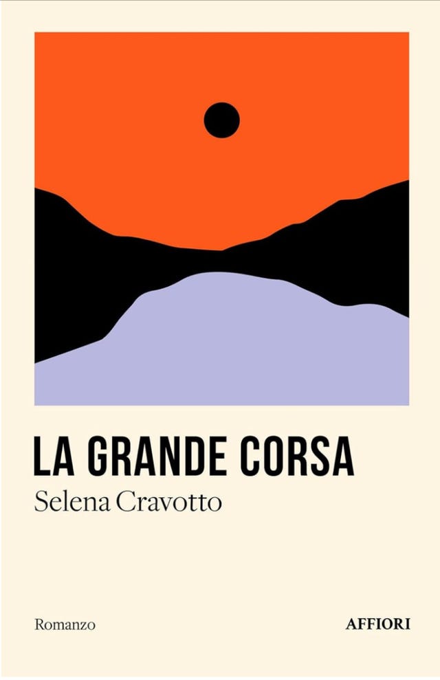 book cover for la grande corsa by selena cravotto