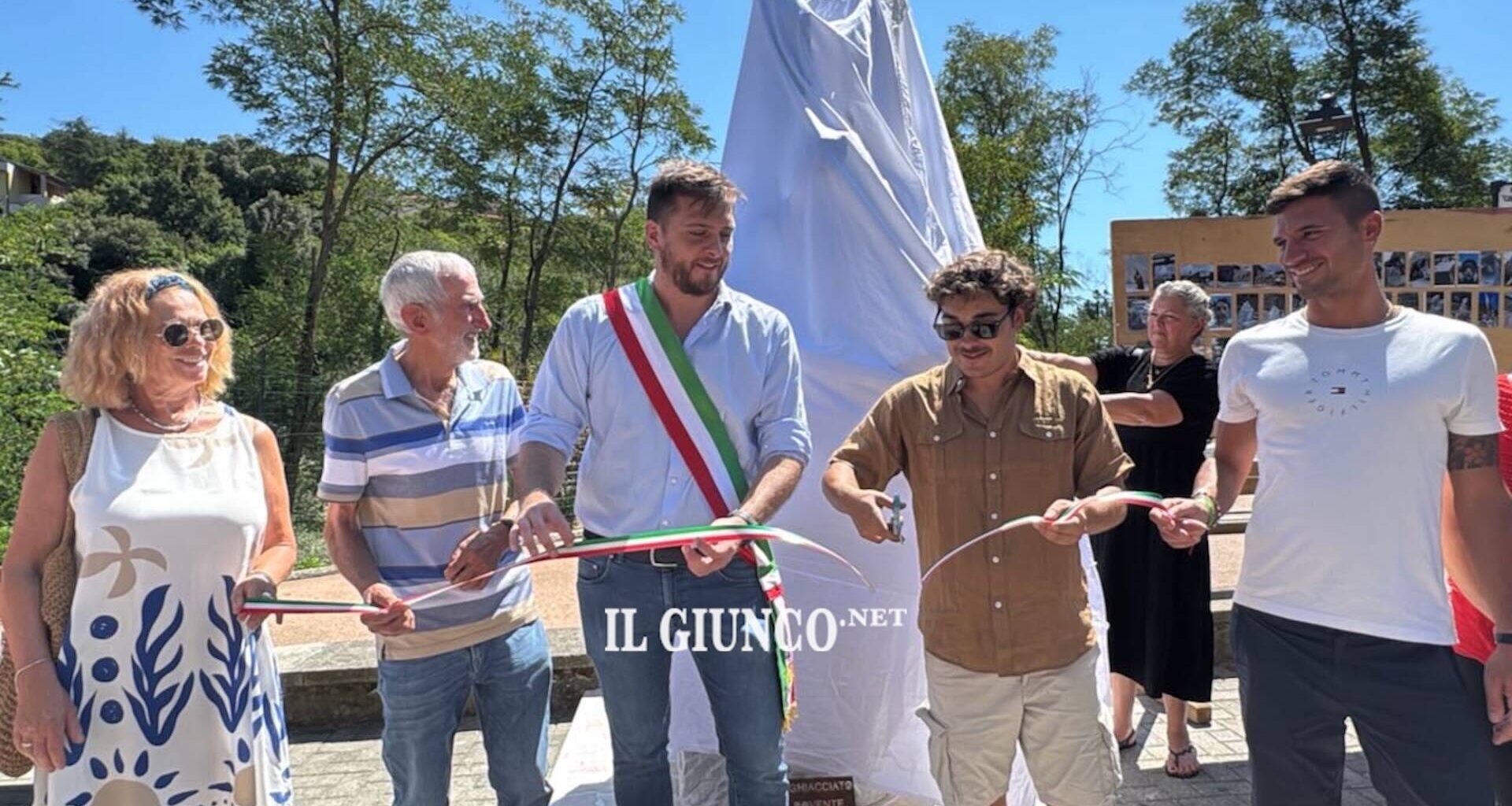 Inaugurata a Monterotondo Marittimo la scultura "Inferno ghiacciato, marmo rovente"