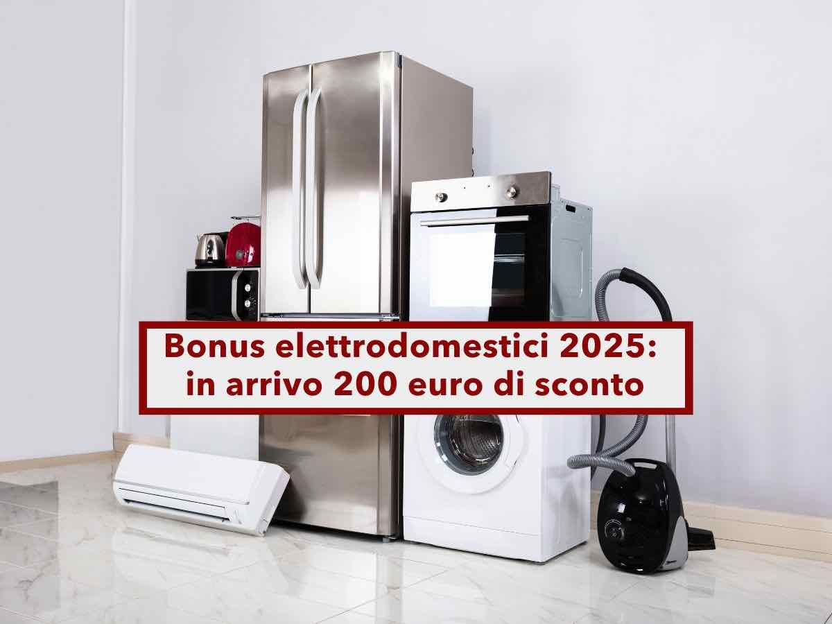 Bonus elettrodomestici 2025, fino a 200 euro di sconto: ecco per quali elettrodomestici, come funziona e requisiti