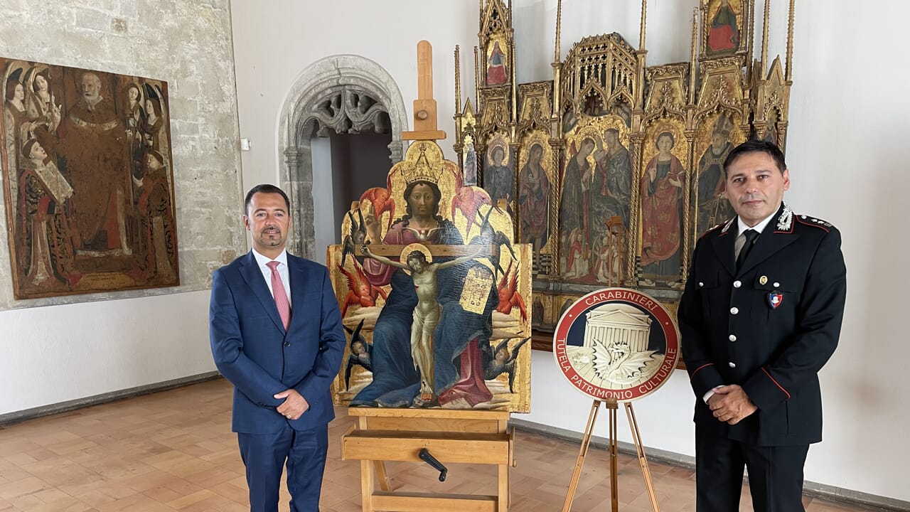 Furti di opere d'arte, la "Trinità" di Starnina comprata per mezzo milione finisce a Palazzo Abatallis