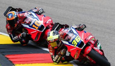 Joan Mir e Luca Marini impegnati nel Gran Premio di Germania al Sachsenring