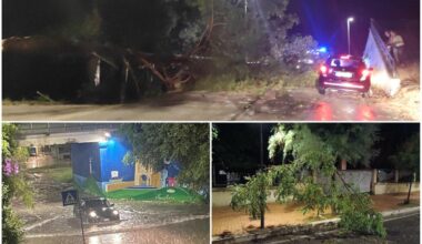 Nubifragio lampo su Pesaro: blackout, allagamenti e alberi caduti