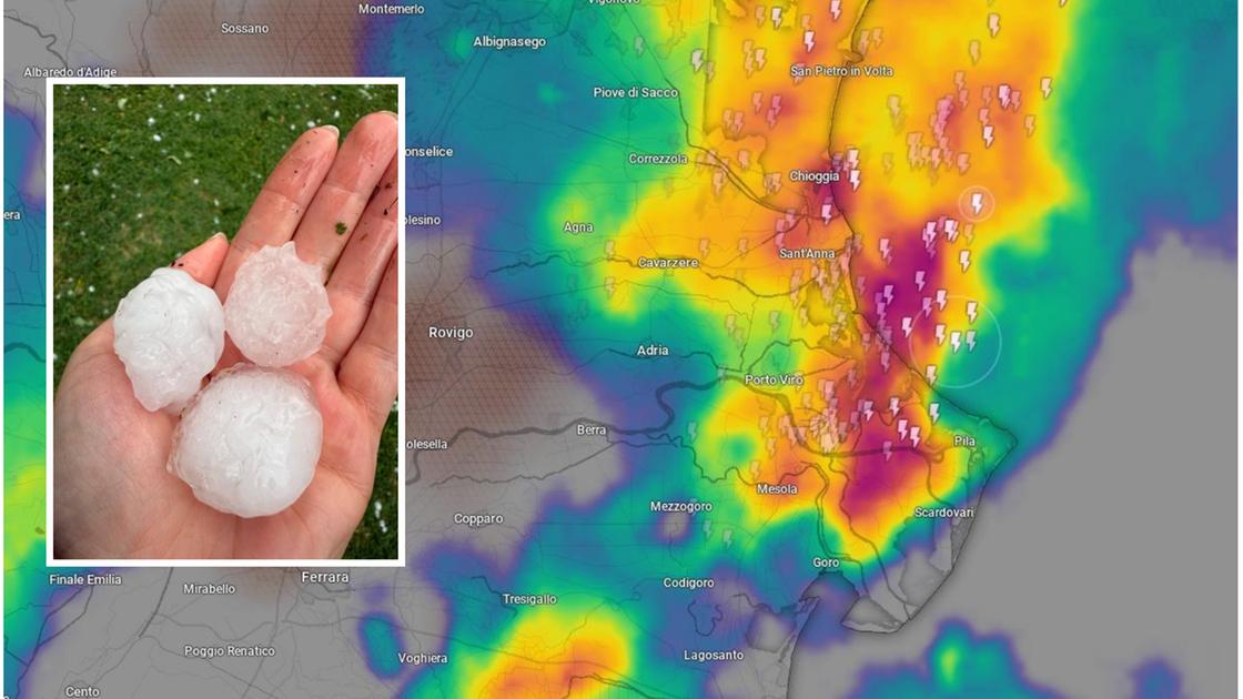 Grandine e maltempo oggi si abbattono sull’Emilia Romagna: le zone colpite