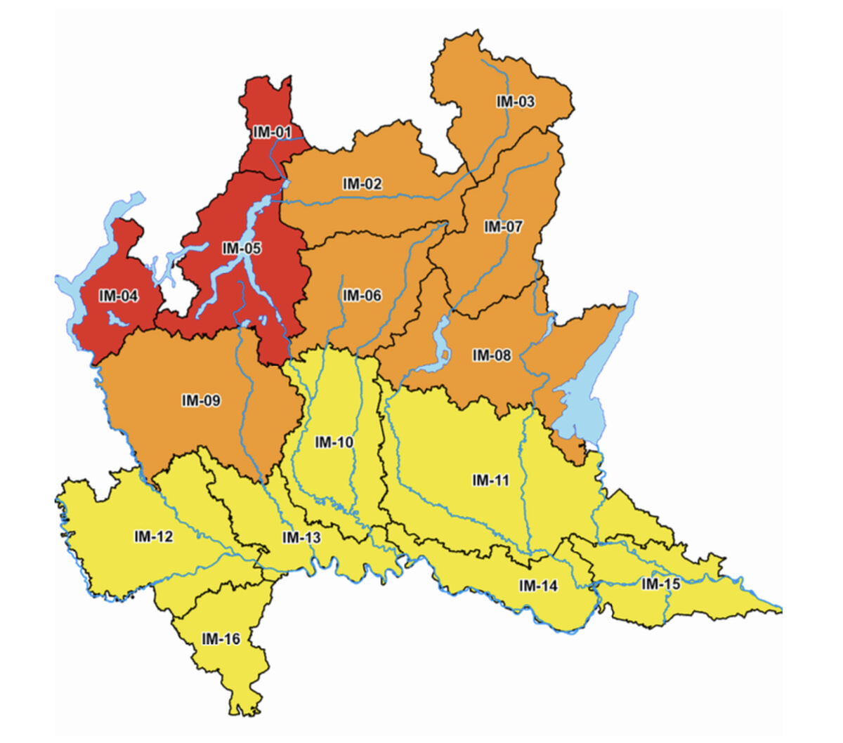La mappa delle allerte