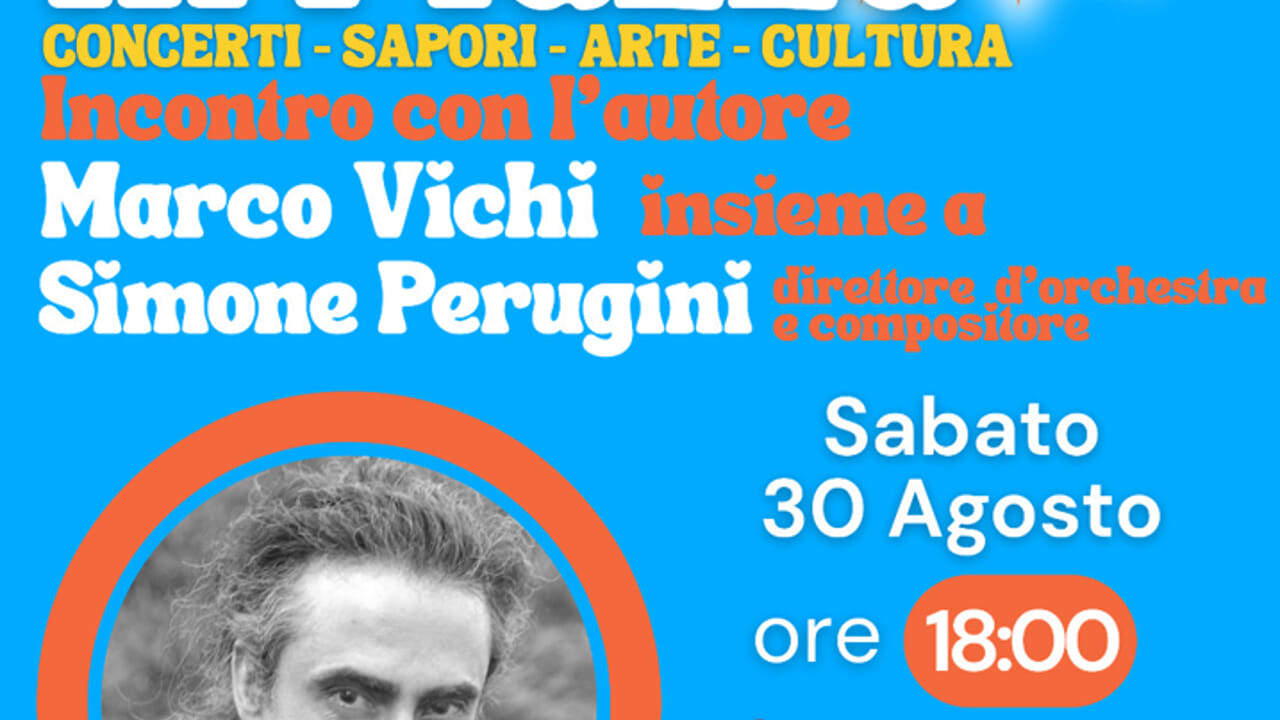 La piazza diventa libreria: Marco Vichi a Pelago