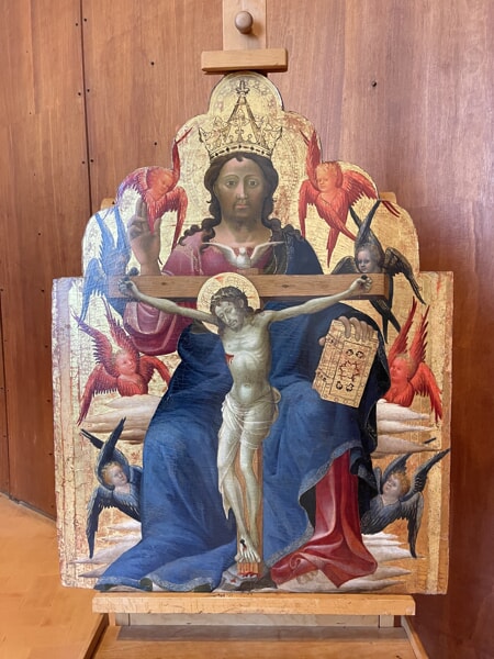 La Trinità di Starnina ora esposta a Palazzo Abatellis