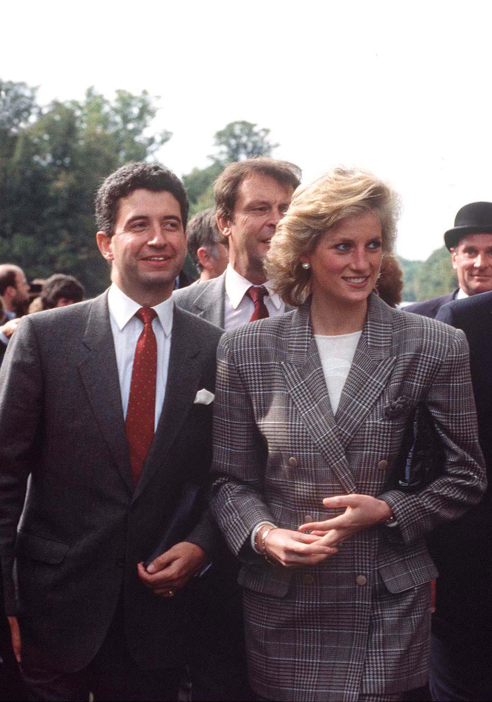 la principessa lady diana con il suo segretario privato patrick jephson
