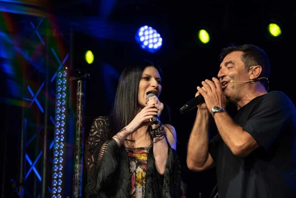 Laura Pausini e Max Giusti Laura Pausini e Max Giusti
