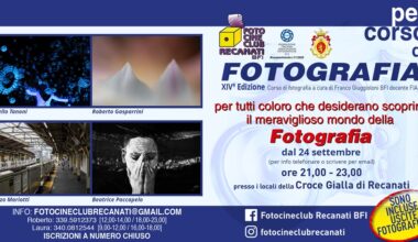 Al via la 14° edizione del "Per-Corso di Fotografia" del Fotocineclub di Recanati