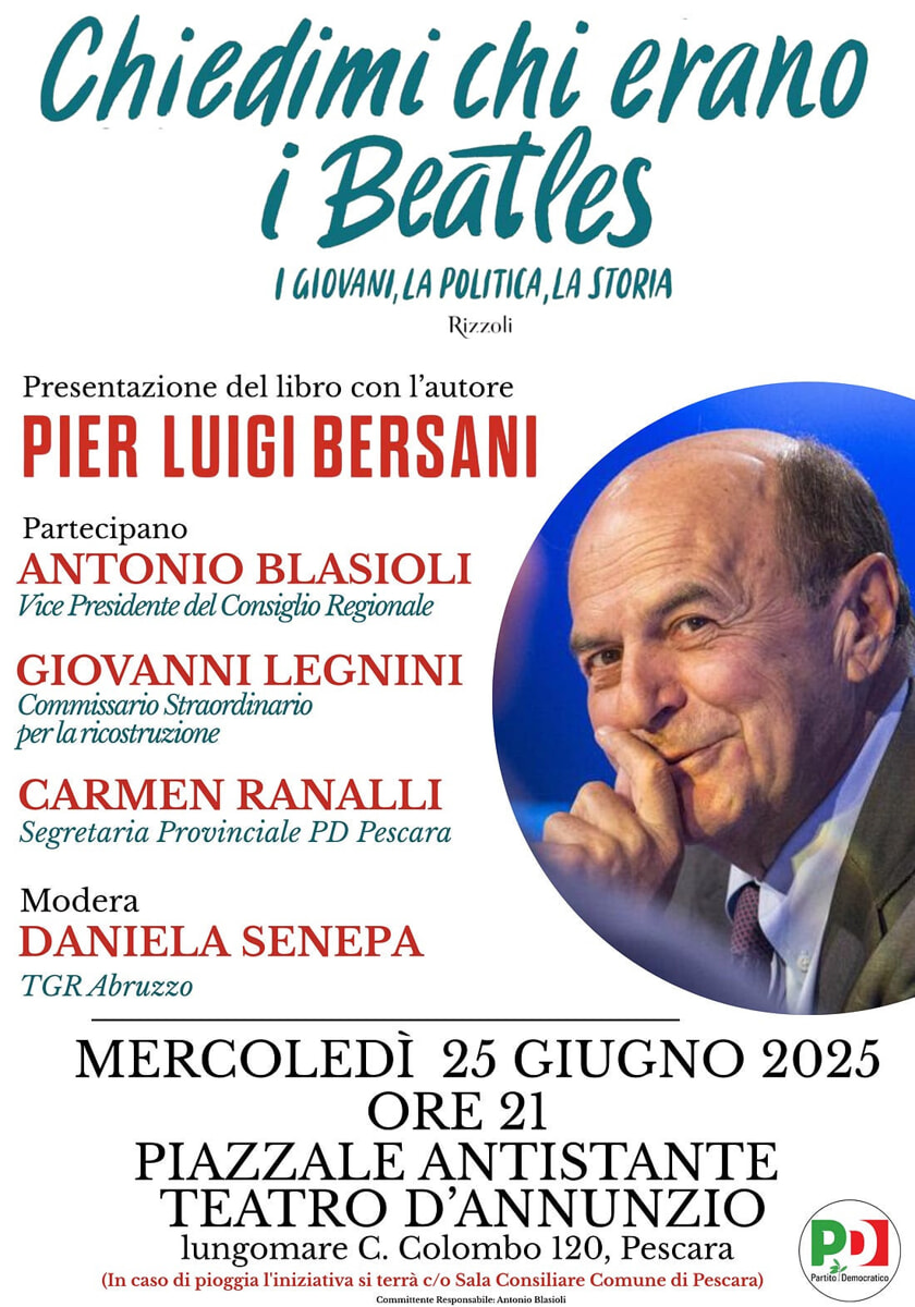 Locandina evento Bersani