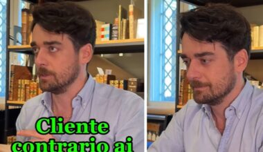 Cliente no vax vende a Luca Cena un libro antico sui vaccini: "Sono per combattere le malattie da solo"