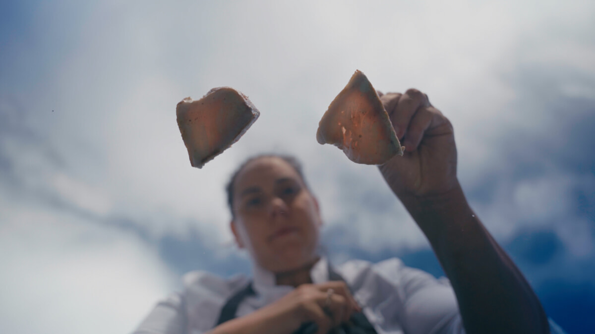 Martina Caruso in un frame del film