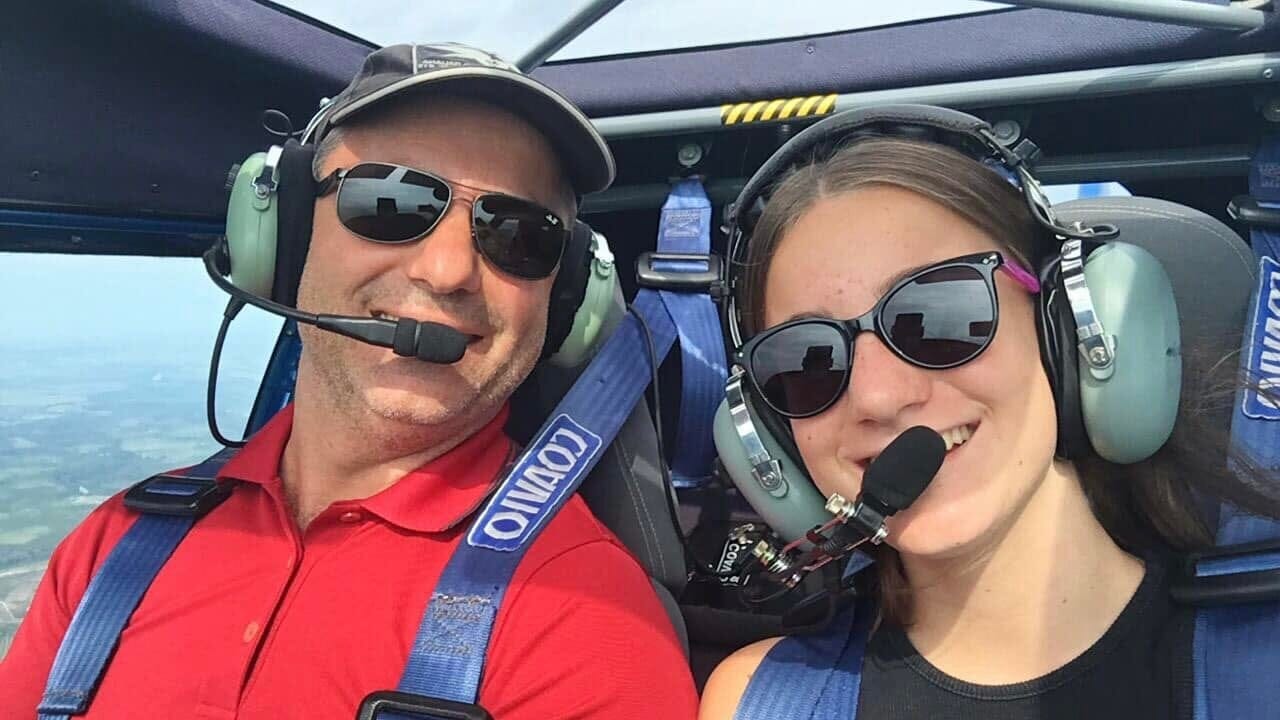 Massimiliano e Simona Monticone, padre e figlia morti in un incidente con un aereo ultraleggero