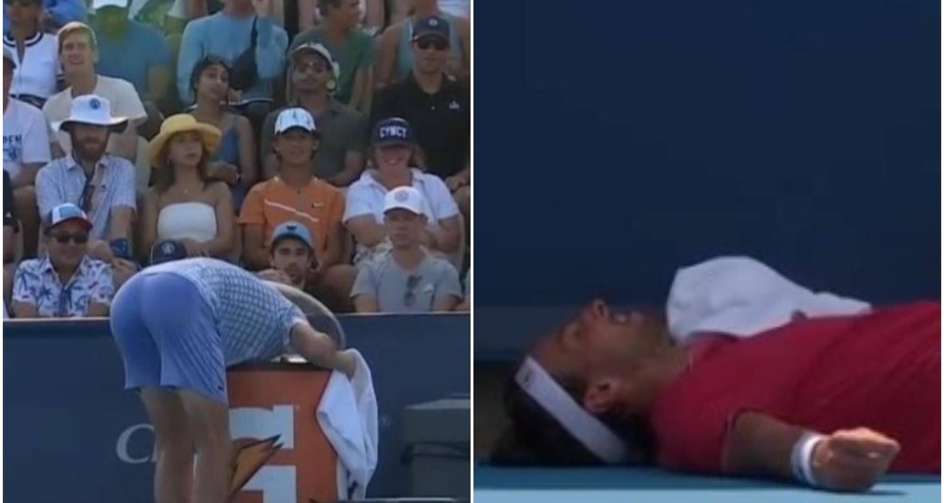 Cincinnati, torneo incubo per tennisti. Caldo, malori e teste nel frigo