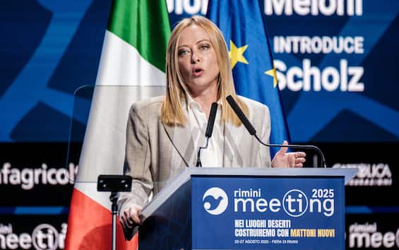 Meloni al Meeting di Rimini 2025. VIDEO