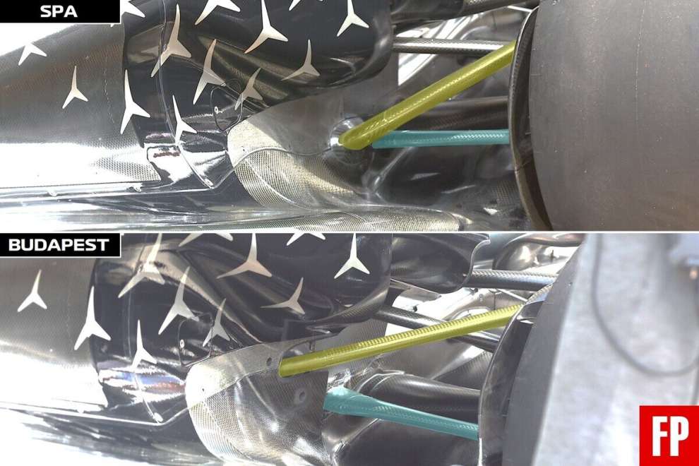 Mercedes F1 sospensione posteriore