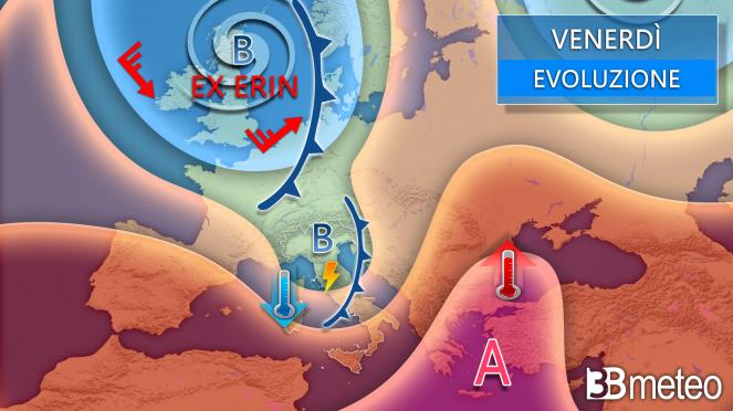 Meteo venerdì