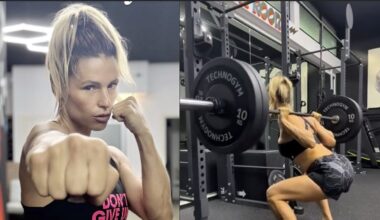 Michelle Hunziker, fisico mozzafiato a 48 anni. Il video dell'allenamento (con 50kg di squat)