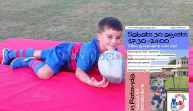 Sport al centro, Monti Rugby Rovigo Junior il 30 agosto in piazza XX Settembre 