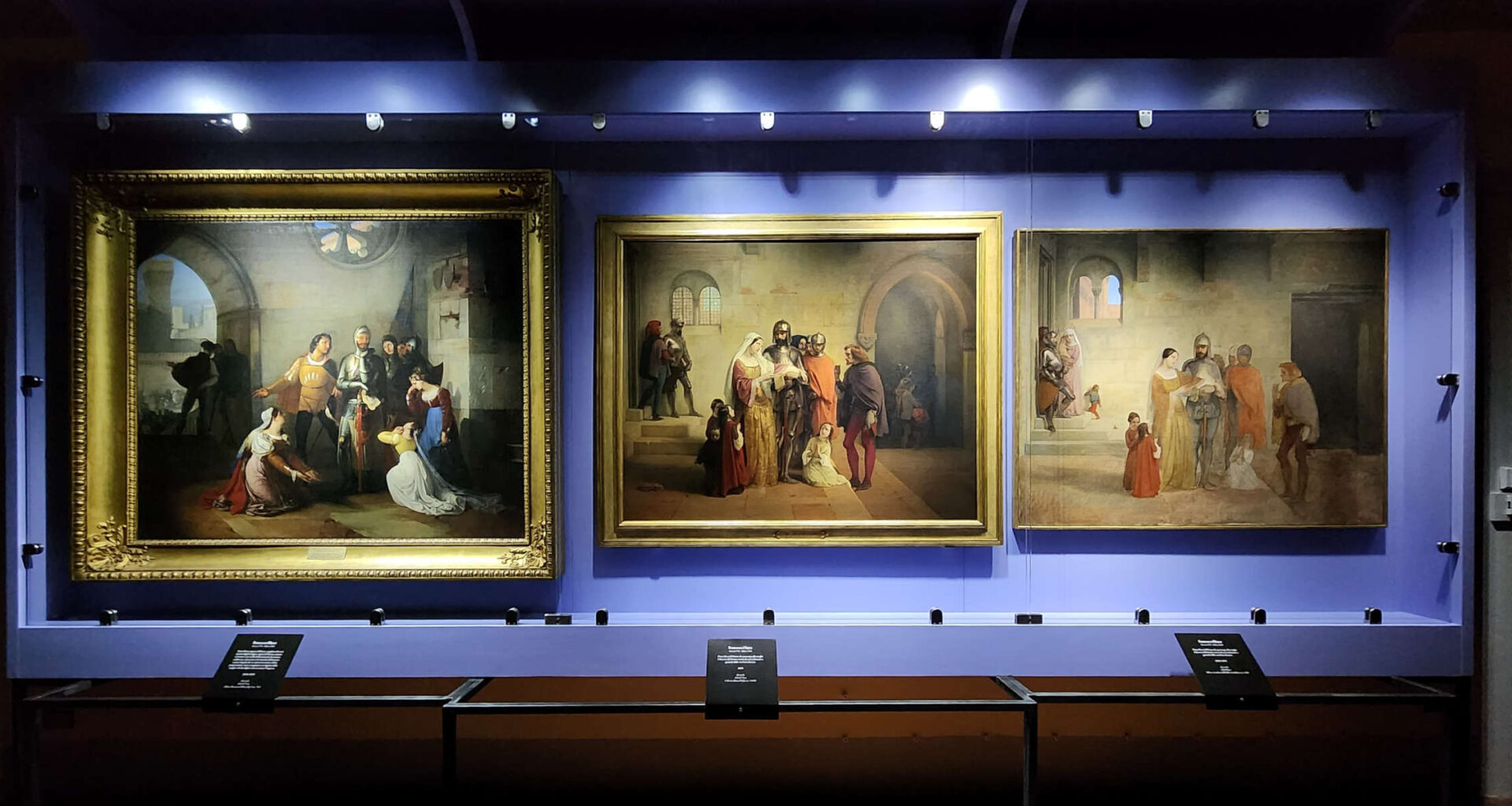 Le tre versioni del Pietro Rossi di Francesco Hayez assieme