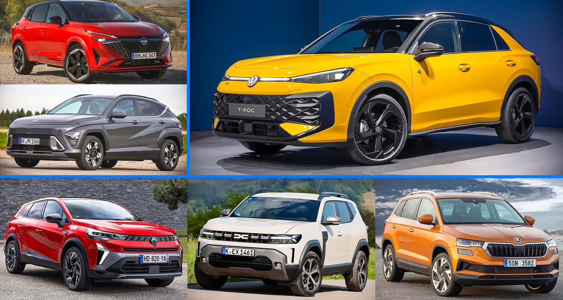 Volkswagen T-Roc 2025, il confronto con le rivali
