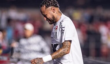 Neymar in lacrime dopo Santos Vasco da Gama 0-6. FOTO