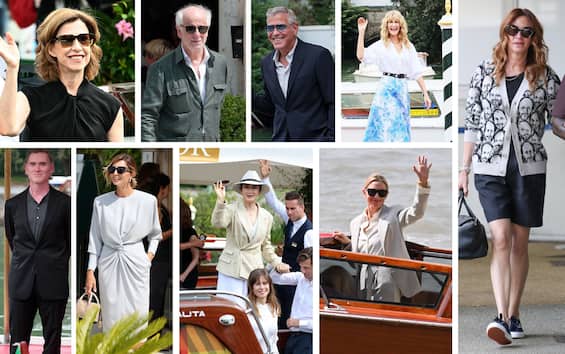 Mostra del Cinema di Venezia, primi ospiti al Lido da Julia Roberts a George Clooney. FOTO
