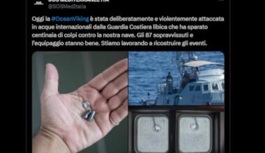 Migranti, denuncia di Ocean Viking: “Guardia Costiera libica ha sparato contro nostra nave”