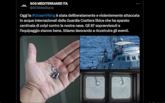 Migranti, denuncia di Ocean Viking: “Guardia Costiera libica ha sparato contro nostra nave”