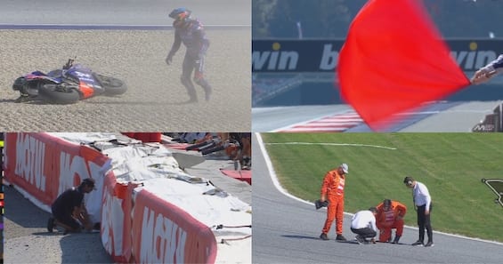 MotoGP in Austria: oggi cadute e bandiera rossa nelle prove libere. RICOSTRUZIONE