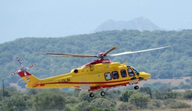 Un paziente attaccato alle macchine trasportato nella penisola con l’elicottero: è la prima volta
