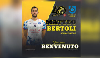 Volley serie B: il primo nuovo acquisto è Matteo Bertoli