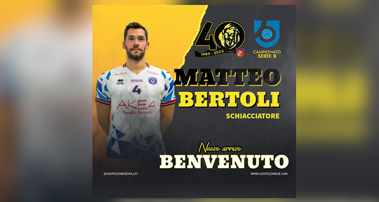 Volley serie B: il primo nuovo acquisto è Matteo Bertoli