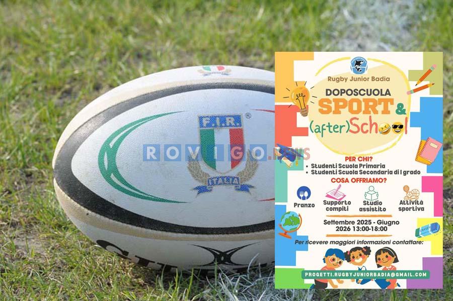 Doposcuola grazie alla proposta del Rugby Junior Badia 2.0
